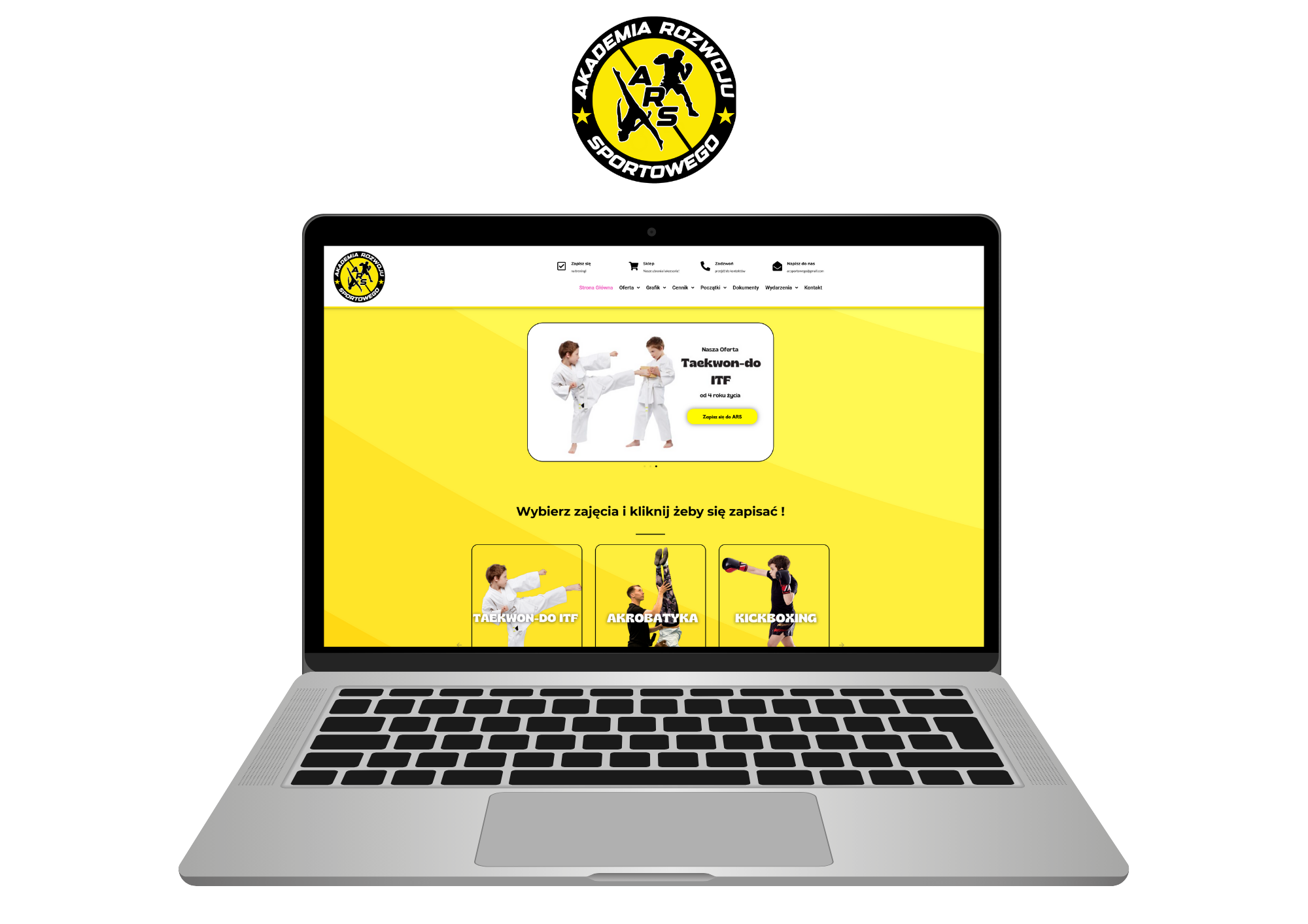 strona internetowa www dla ciebie laboratorium webstera akademia rozwoju sportowego e comerce