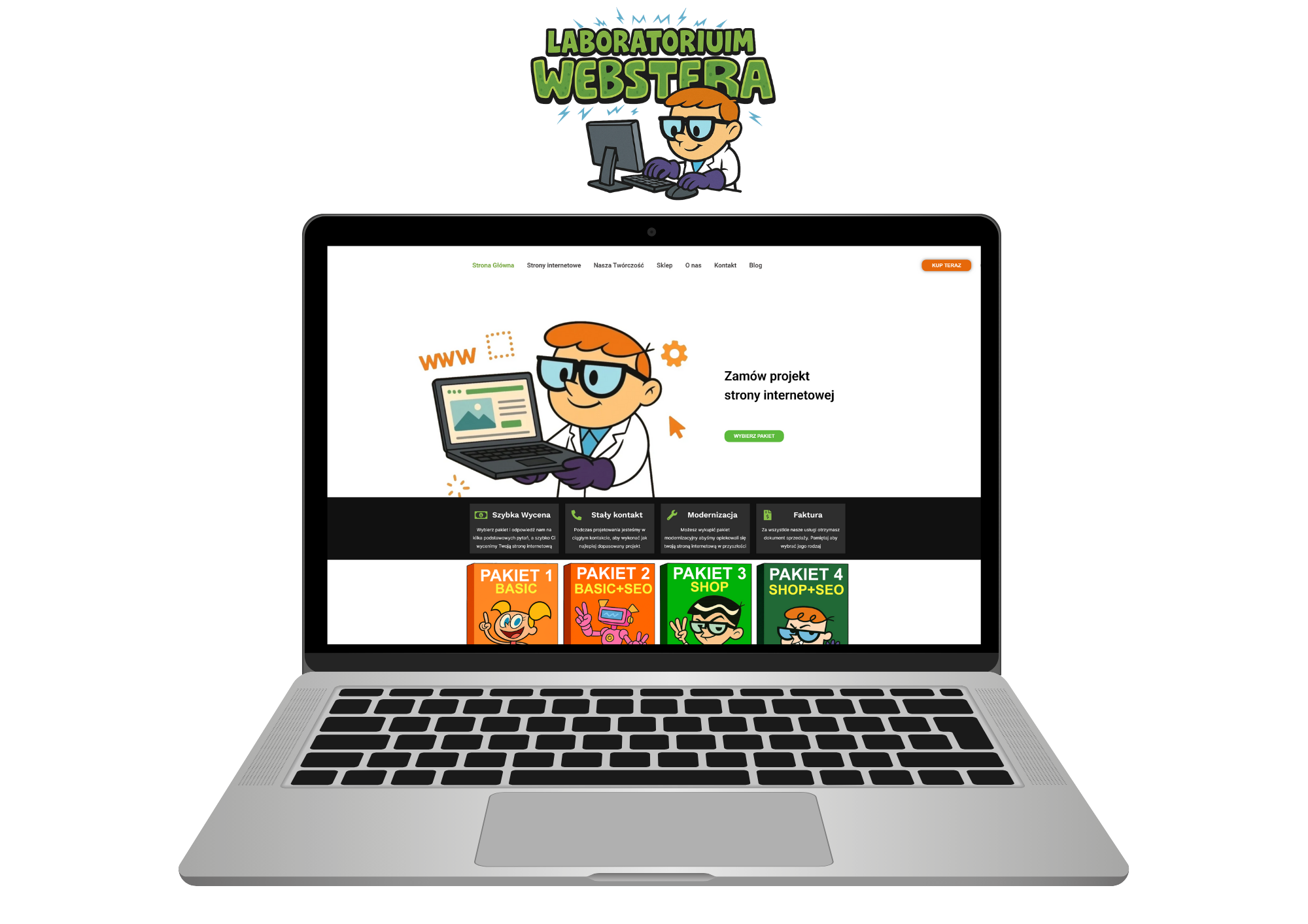 strona internetowa www dla ciebie laboratorium webstera e comerce strony